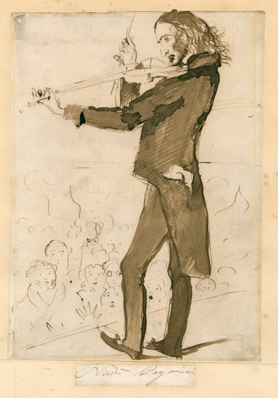 Niccolo Paganini - Portrait by Unknown